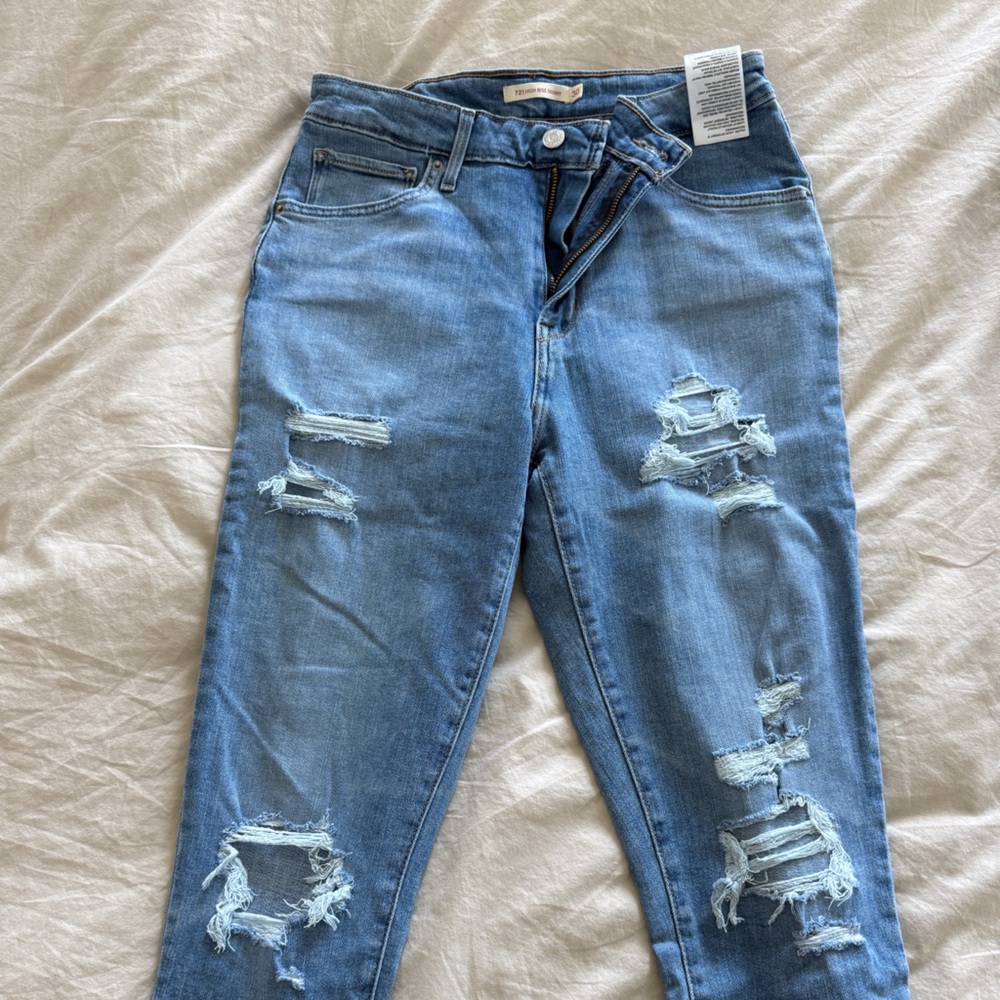 Levi's Blue High Rise Skinny Jeans